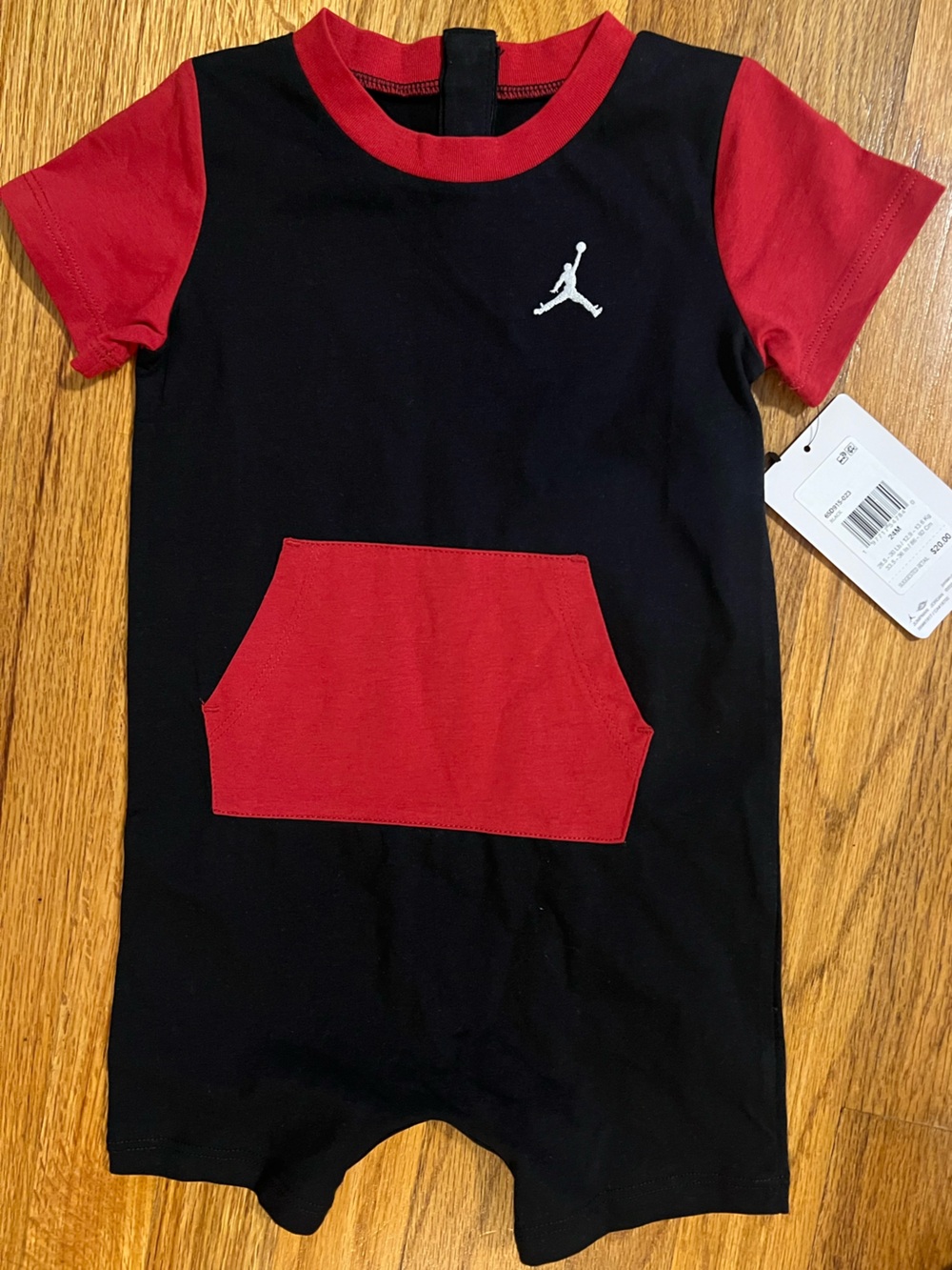 Baby Nike Jordan Brooklyn Essentials Short Sleeve Romper - Picture 6 of 8
